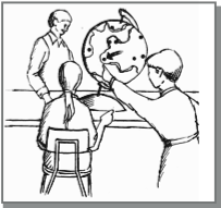 Students at globe
