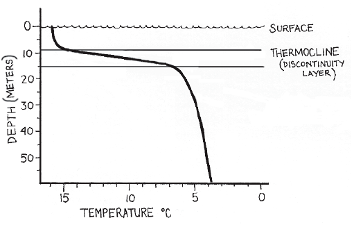 Water Temperature Depth Chart